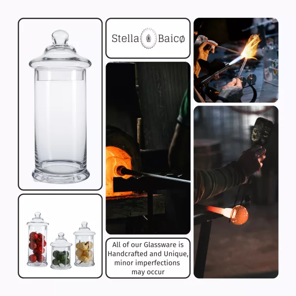 handblown glass canister