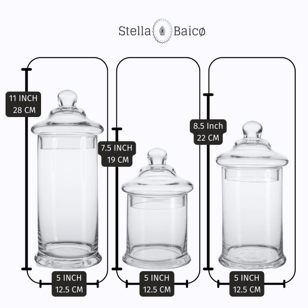 apothecary storage jar set