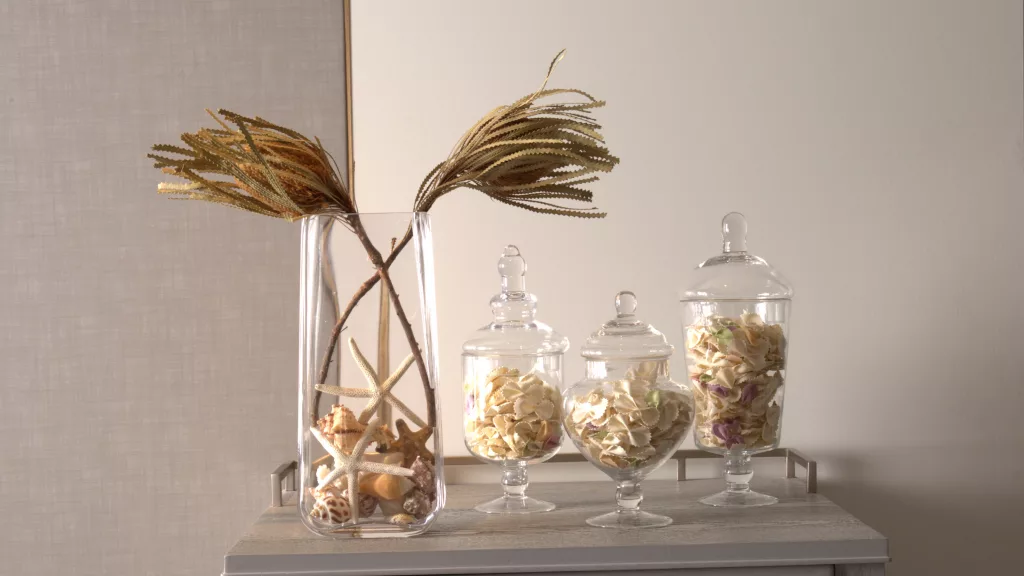 apothecary glass jar dining room