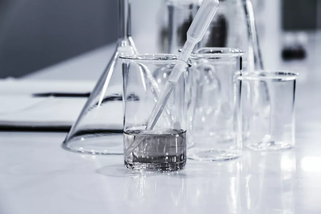 chemical glass container