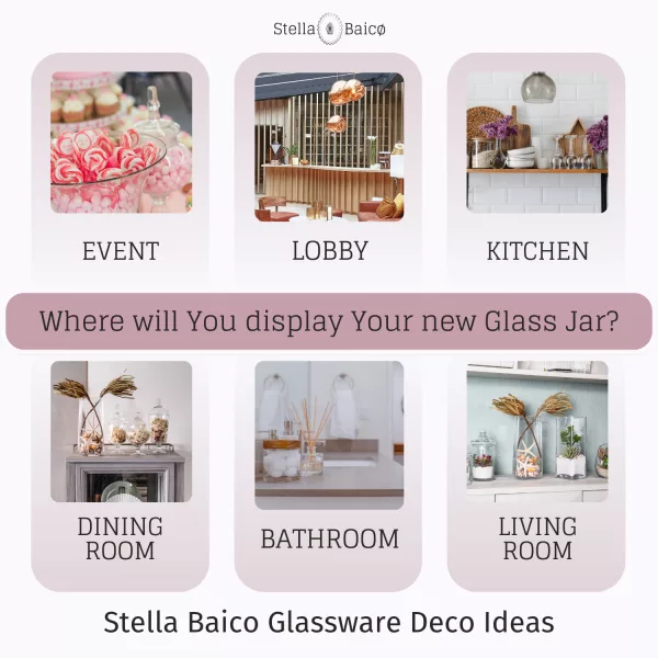 home decor glassware